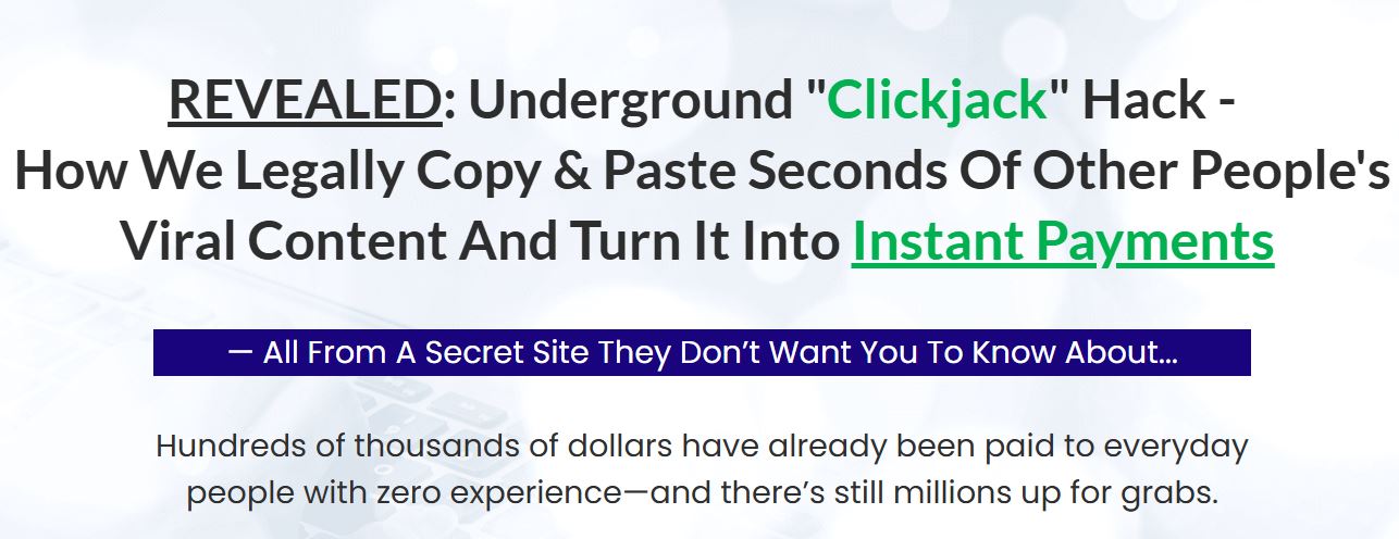 The Clickjack Hack OTO