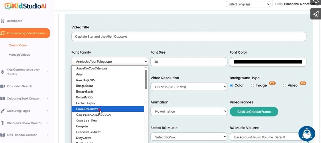 kidstudioai inside the app
