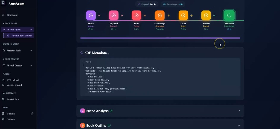 AzonAgent DASHBOARD METADATA OPTION