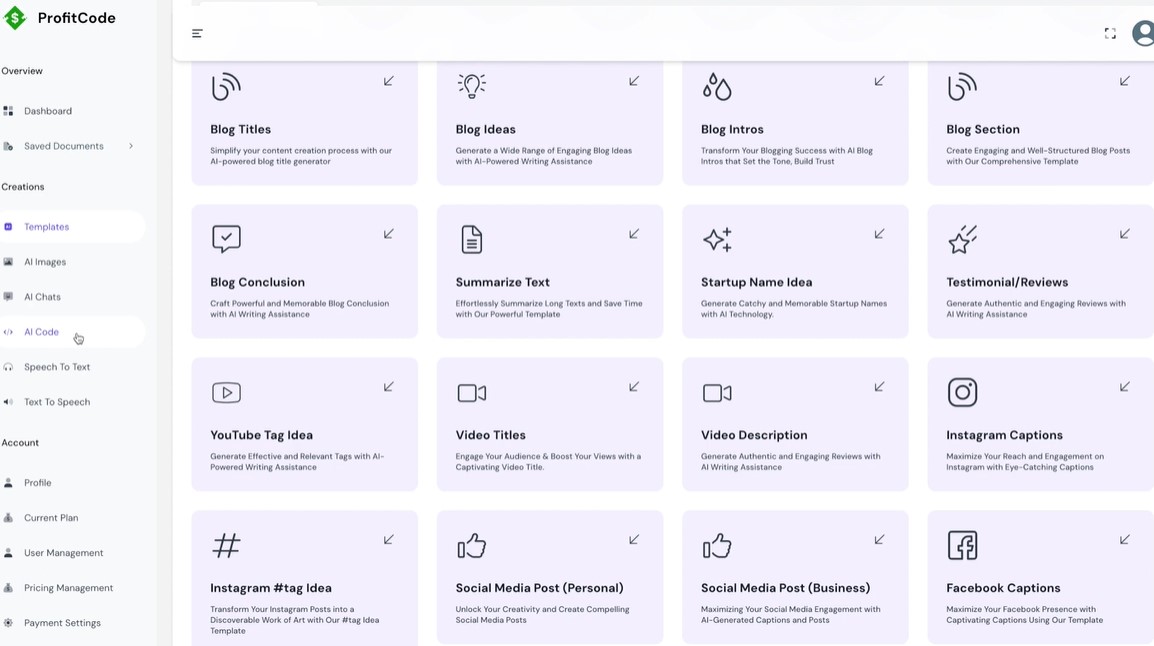 profitcode 2 app blog idea option
