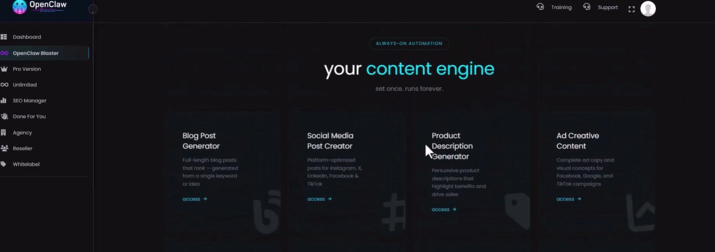 inside the app your content engine