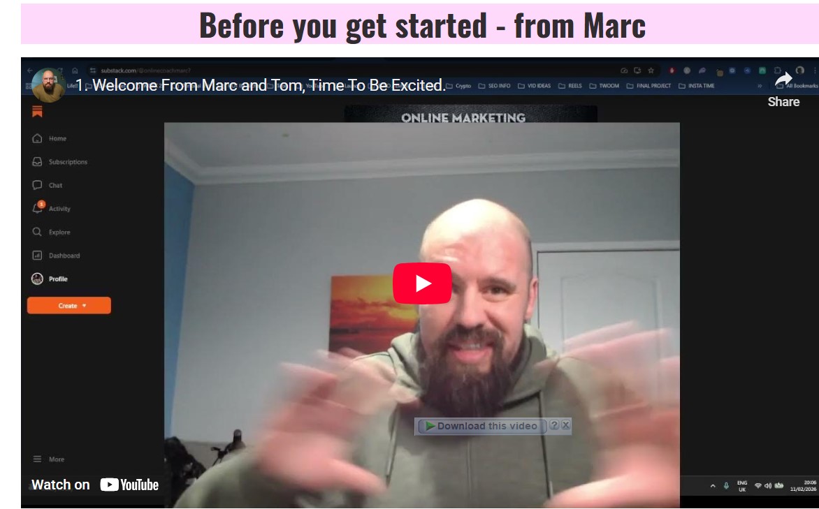 my experience the second video training