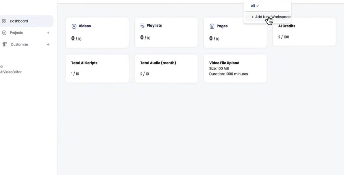 INSIDE THE APP DASHBOARD